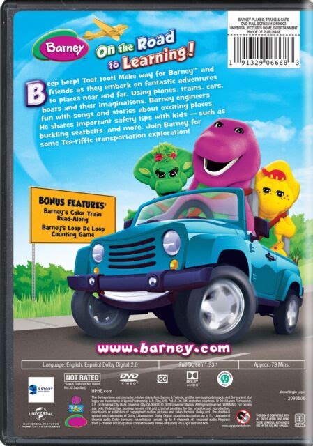 Barney Planes Trains And Cars Dvd 2012 For Sale Online Ebay