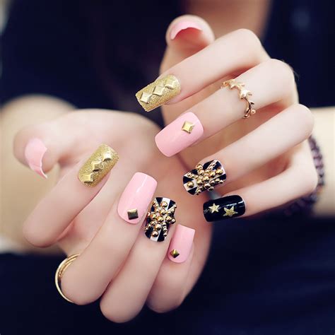 Dhgate.com provide a large selection of promotional nail art faux ongles on sale at cheap price and excellent crafts. black gold pink french manicure nail art, all sizes fake ...