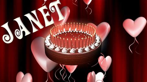 Happy Birthday Janet Birthday Cards
