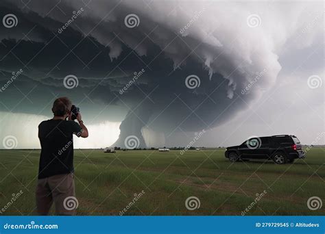 Storm Chaser Filming Tornado With Drone Capturing Incredible Footage
