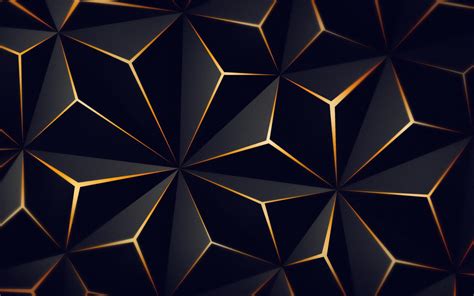 Download hd solid color background wallpapers best collection. Triangle Solid Black Gold 4K Abstract HD desktop wallpaper : Widescreen : High Definition ...