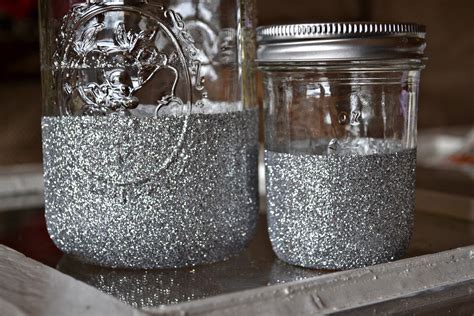 Glitter Dipped Mason Jars These Are A Cool Ideal At The