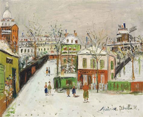 Maurice Utrillo 1883 1955 Maquis Sous La Neige Montmartre Christies