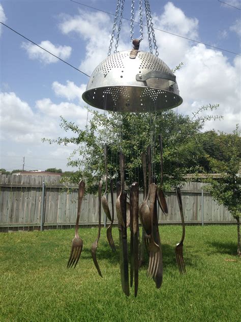 I Finished My Silverware Wind Chime Rain Chains Windchimes Make It