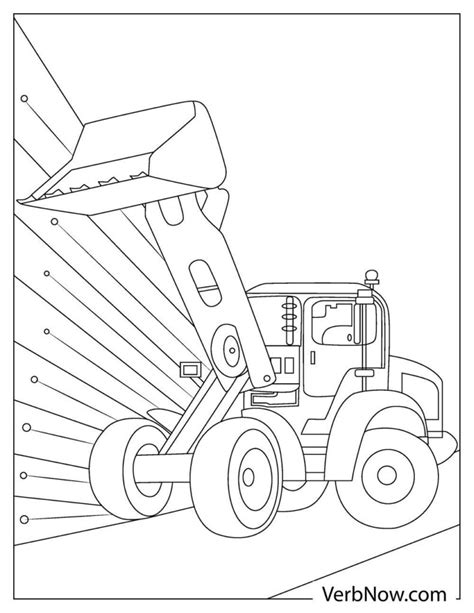 Front End Loader Coloring Pages For Kids