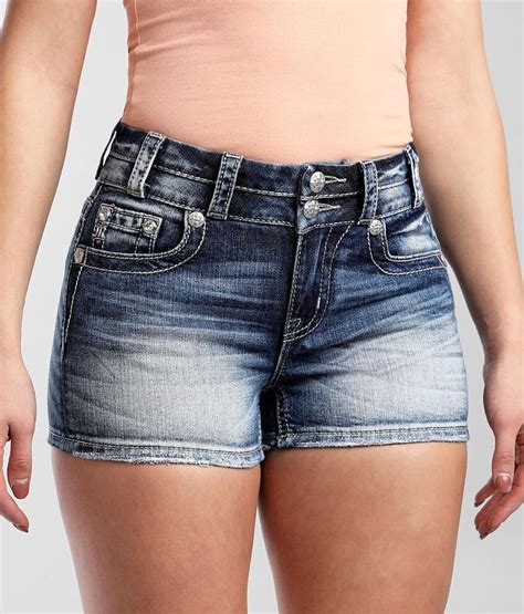 Miss Me Curvy Mid Rise Stretch Short Women S Shorts In M702 Buckle