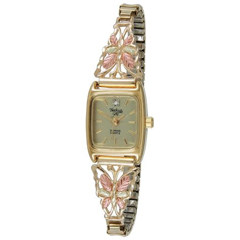 Women's Coleman® Black Hills Gold 10K Gold Butterfly Watch - 217167