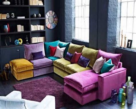 Choosing a colorful sofa doesn't. 10 Cheerful Interior Design Ideas with Colorful Sofa ...