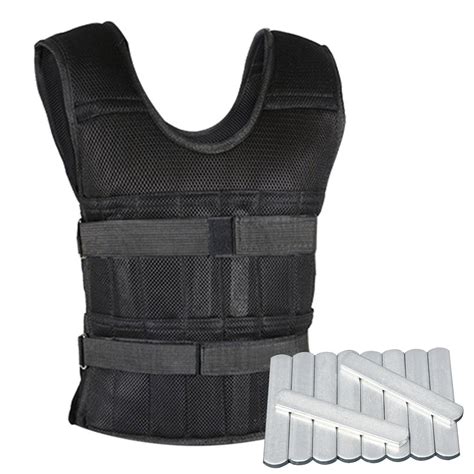 30kg Steel Plate Weight Vest Weighted Resistance Training Load Bearing Running Gym Buy Body