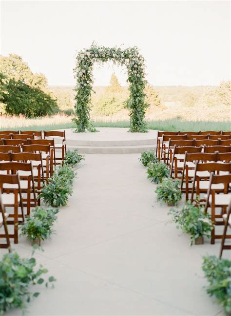 Greenery And Blush And Ivory Ceremony Arbor Or Arch With Greenery