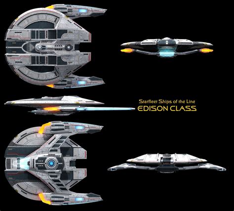 Edison Class Starship High Resolution By Enethrin On Deviantart In 2022 Star Trek Ships