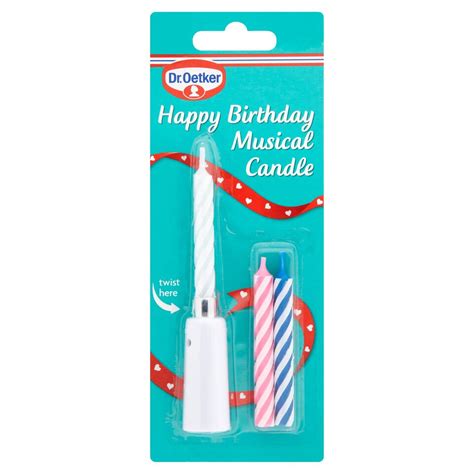 Dr Oetker Happy Birthday Music Candle Tesco Groceries