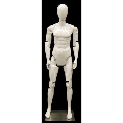 Male White Abstract Posable Mannequin Mm Mfxw Mannequin Mall