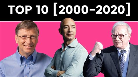 Who Are The Top 10 Richest People In The World 🤑 Youtube