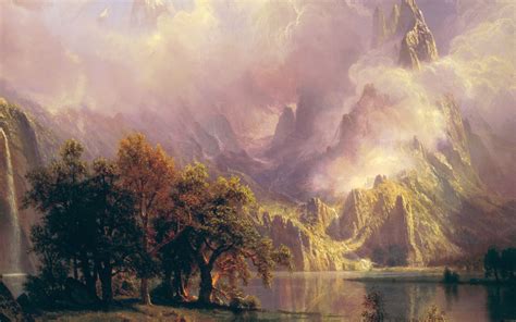 Hd Wallpaper Albert Bierstadt Classic Painting Art Tree Beauty