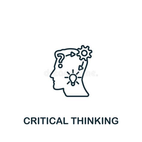 Critical Thinking Icon Line Simple Personality Icon For Templates Web