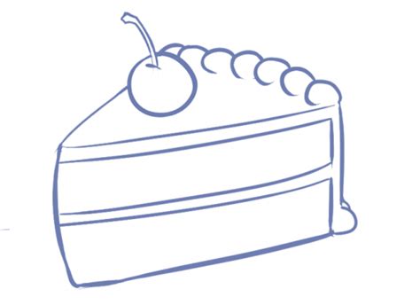 How to draw a unicorn slice of cake. How to Draw a Kawaii (Cute) Cake Slice | FeltMagnet