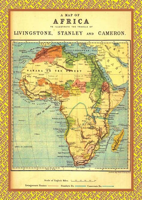 19th Century Map Of Africa Map