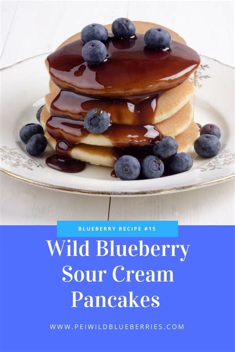 Wild Blueberry Sour Cream Pancakes