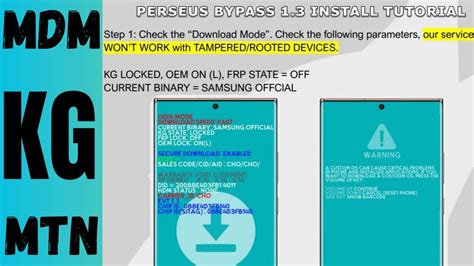 SAMSUNG KG MDM LOCKED Bypass For Leased Devices March World S First Perseus Bypass V