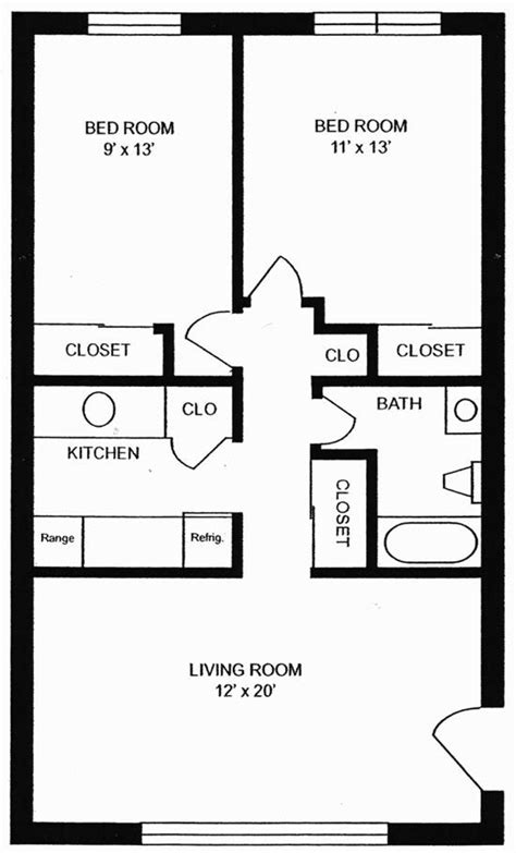 Two Bedroom Small House Plan Living The Dream Of A Cozy Home House