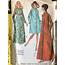 Vintage 1970 McCalls Sewing Pattern For Set Of 3 Misses Robes 2696 
