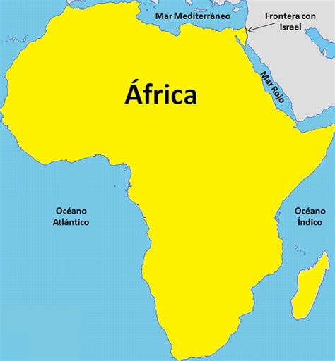 Límites de África con mapa Saber es práctico