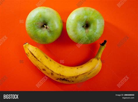 Banana Two Apples Image And Photo Free Trial Bigstock