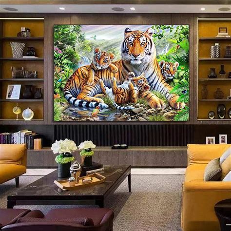 Nicole Knupfer Large 5d Diamond Painting Kits For Adults Tiger Full