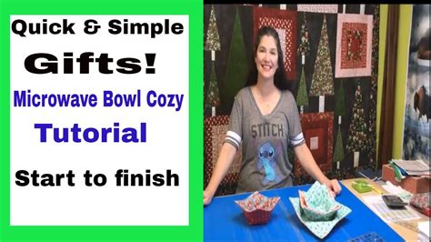 Quick Ts Sew Simple Microwave Bowl Cozy Tutorial Youtube