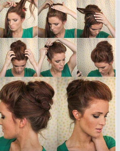 Hair How To The Bouffant Bun Musely