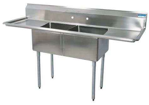 A reader needs help replacing a double sink with a single one. New! Two Compartment Stainless Steel Sink With Double ...
