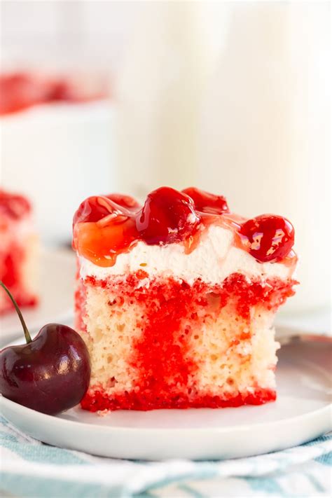 Cherry Poke Cake Recipe Cake Recipes Cherry Pie Filling Recipes