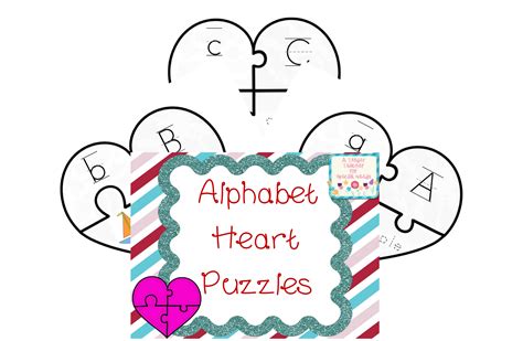 Alphabet Heart Puzzles Free Image Download