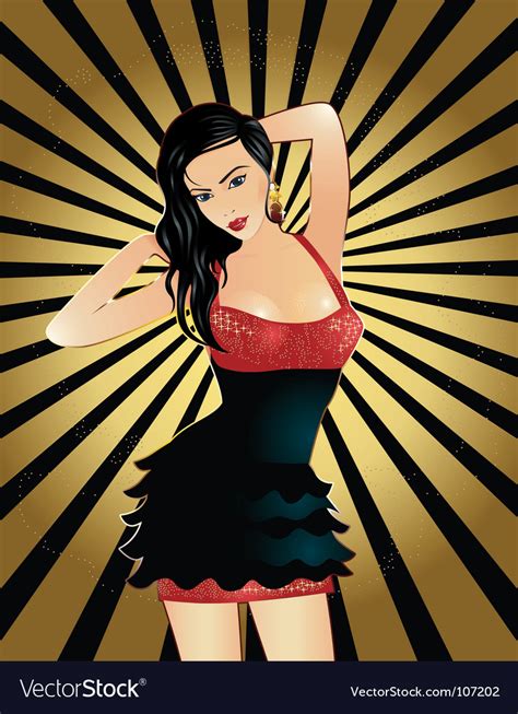 Sexy Girl Royalty Free Vector Image Vectorstock