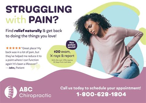 30 brilliant chiropractor direct mail postcard advertising examples