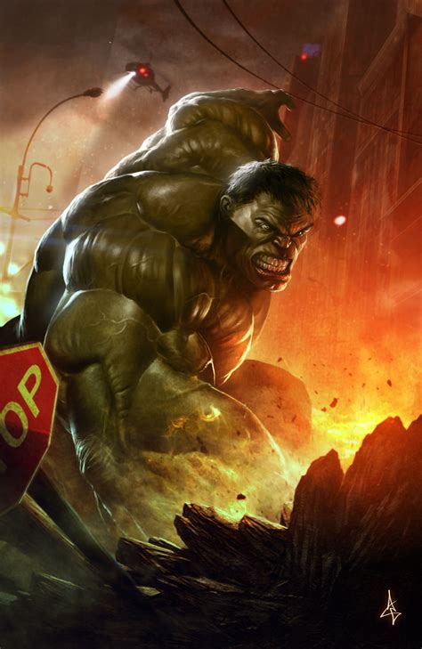 Incredible The Painting Hulk Painting I Came Across On Da Super