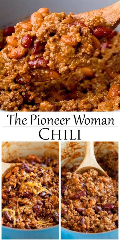 Cook until the chicken has started to sear on the outside, then add the broth. The Pioneer Woman Chili- Crock Pot and Instant Pot ...