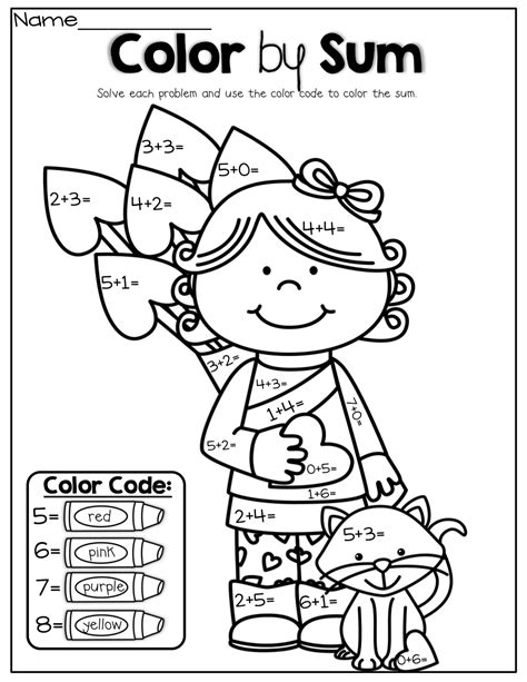 Print all of our color by number addition coloring pages today and give them to your kids and their friends and your class. Pin on Teaching