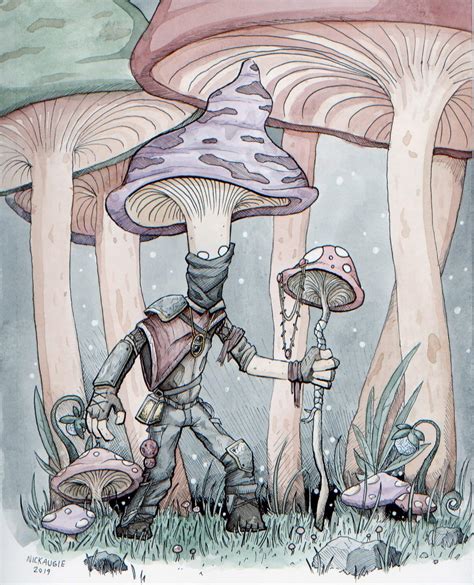 Fungus Among Us Me Watercolor 2019 Rart