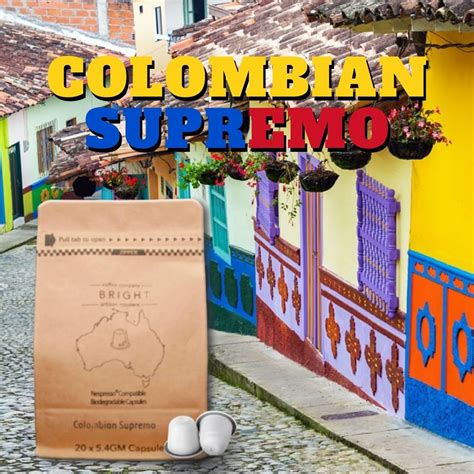 Colombian Supremo Biodegradable Capsules Bright Coffee Company
