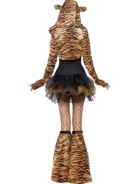 Sexy Tiger Kostüm Braun Schwarz L 4446 Tigerkostüm Tigerlady