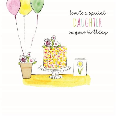 Cards Daughter Birthday Card Laura Sherratt Designs Ltd