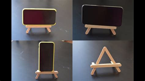 In this diy projects, we will show you how to make 5 types of phone holder stand from popsicle sticks or ice cream stick. DIY POPSICLE STICK MOBILE HOLDER, Popsicle stick crafts ...