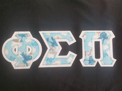 T Shirt Phi Sigma Pi With Double Fabric Letters Etsy Phi Sigma Pi