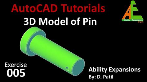 005 How To Create Pin With Head In Autocad Autocad Tutorials For