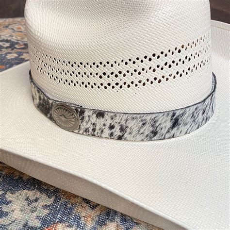 Genuine Cowhide Hat Band Adjustable Colors And Patterns Will Vary Hat