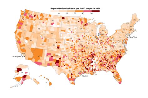 Us Crime Rates By County In 2014 Washington Post
