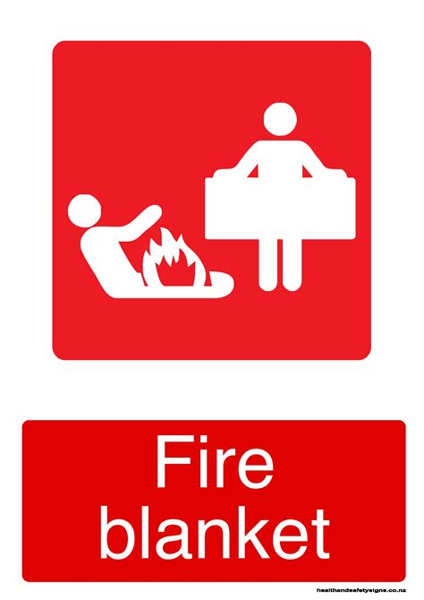 Fire Blanket Health And Safety Signs