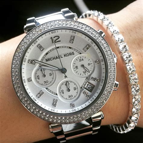 Watch Michael Kors Michael Kors Watch Silver Fossil Watches Women